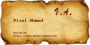 Vizel Ahmed névjegykártya